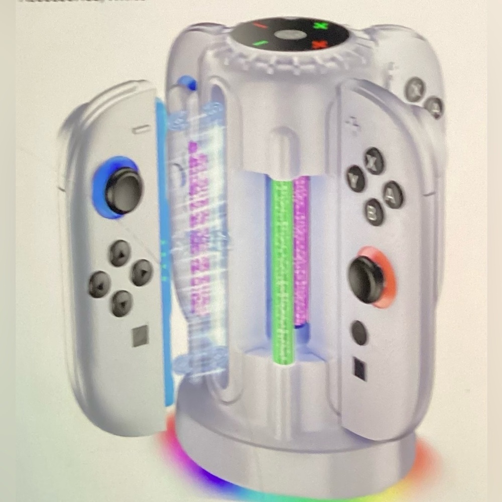 Multicolor Gaming Console with Controllers - Picture 7 of 8